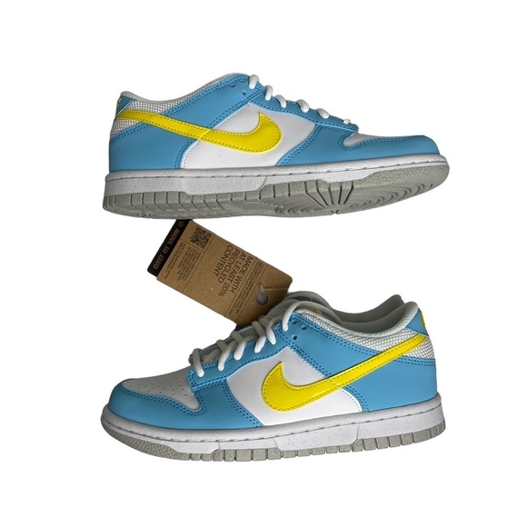 Nike Kid's Dunk Low GS DX3382 400 Homer Simpson Sneaker Size 4Y New with Box - Picture 2 of 11